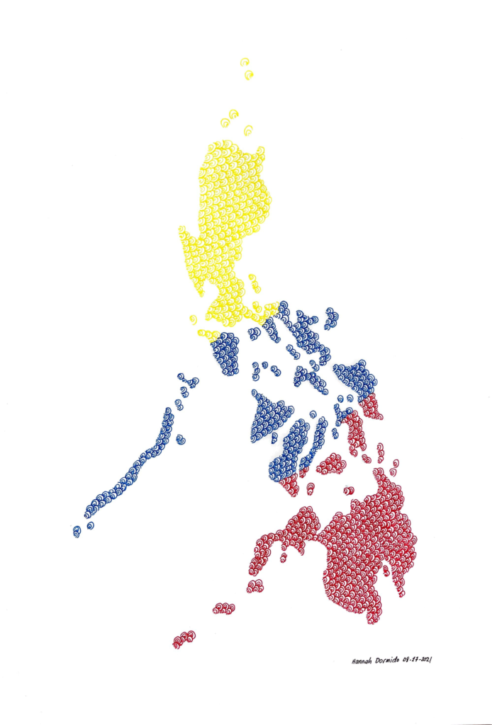 Dormidots: Map of the Philippines hand drawn dots