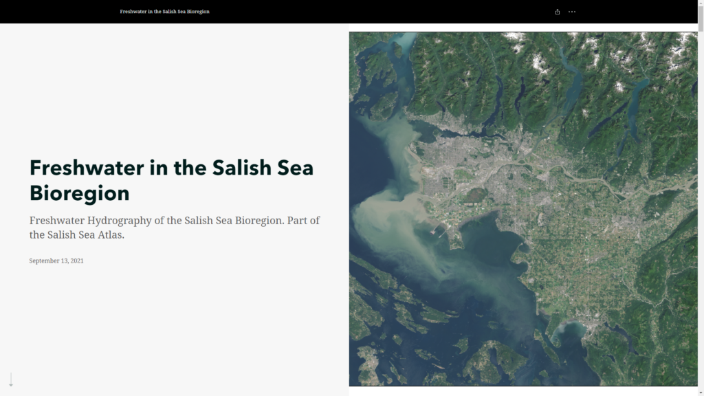 Freshwater in the Salish Sea Bioregion StoryMap