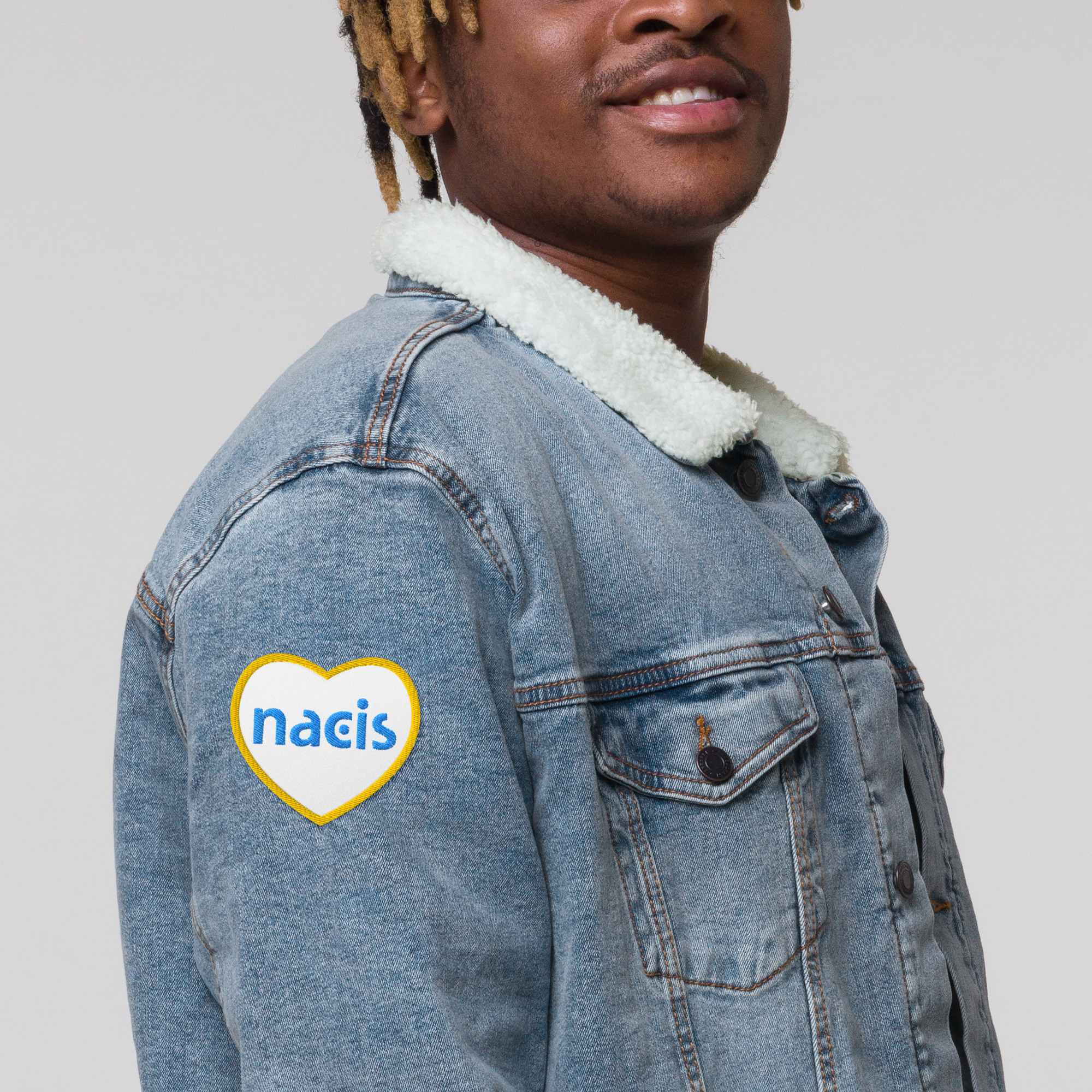 NACIS Heart Patch - Yellow and Blue (Embroidered) - Image 2