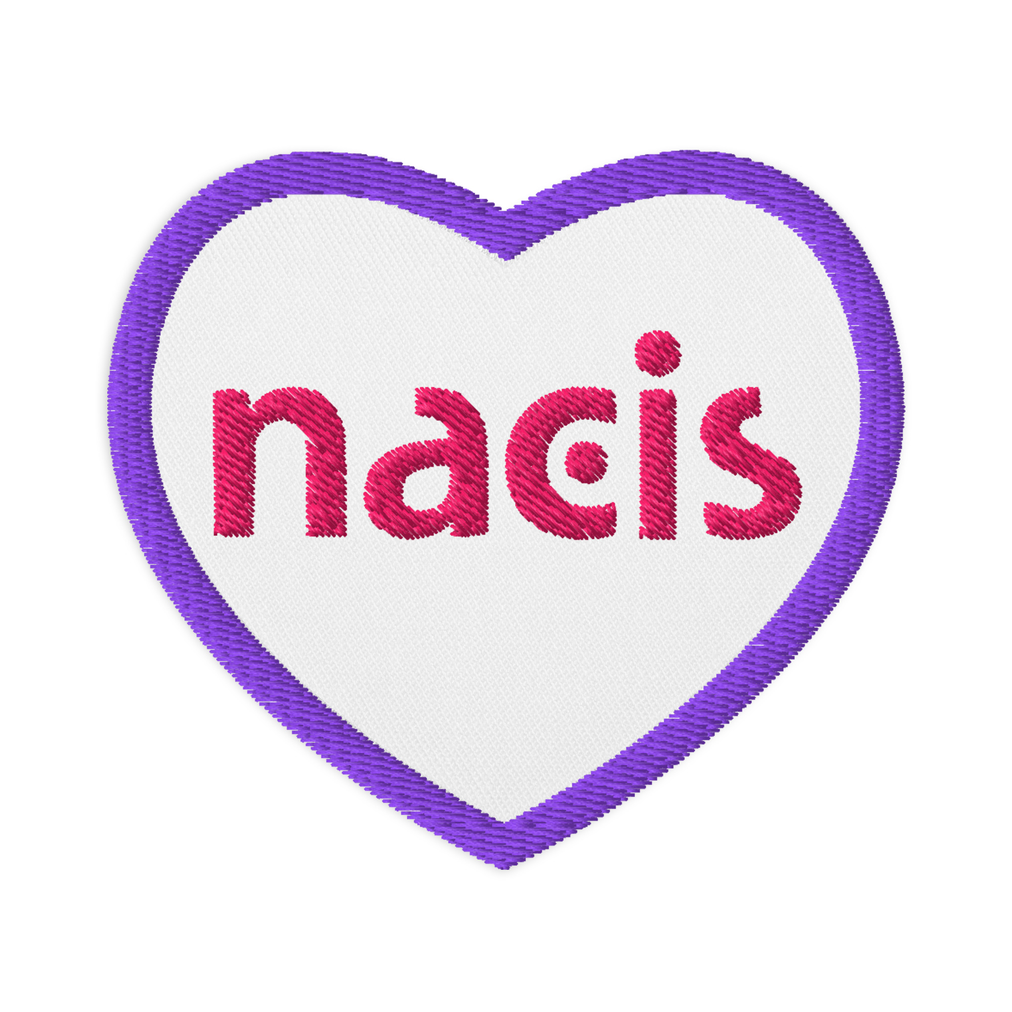 NACIS Heart Patch - Pink and Purple (Embroidered)
