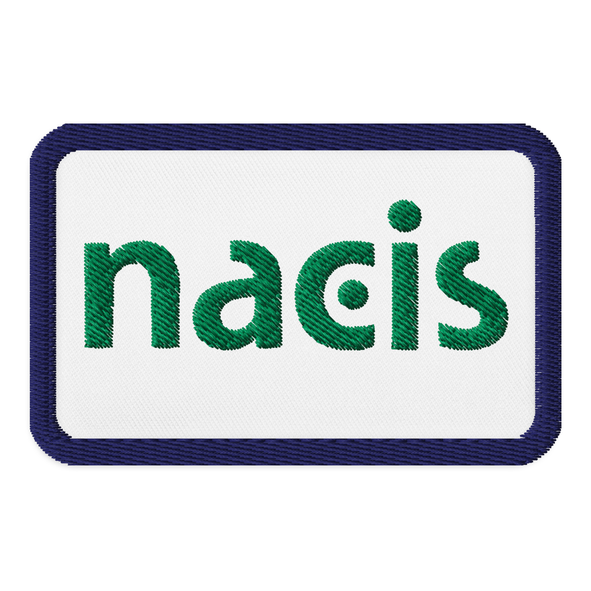 NACIS Rectangle Patch - Green and Navy (Embroidered)
