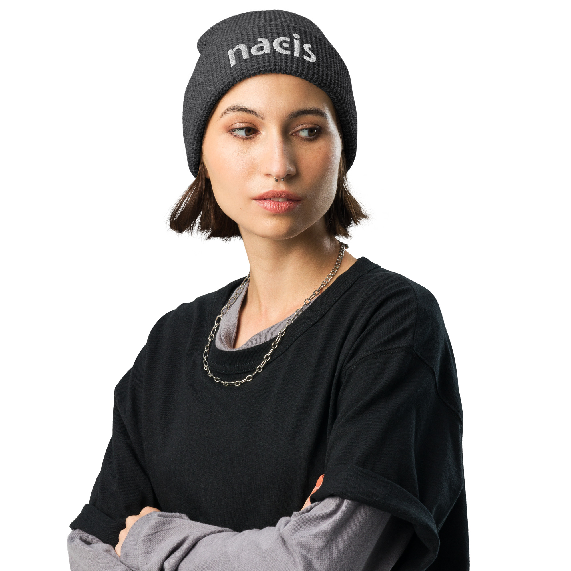 NACIS Waffle Beanie (Embroidered Logo) - Image 3