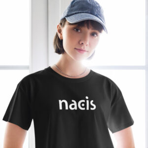 NACIS Logo (White) Cropped Shirt (Women's Cut)